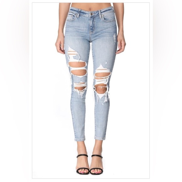 eunina Denim - NWT eunina Jeans LA | Jude Mid Rise Skinny Ankle Stretch Jeans